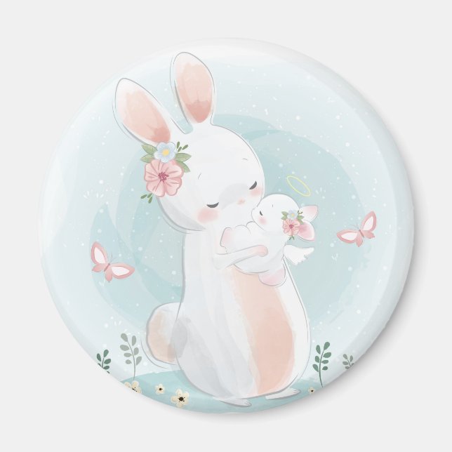 Bunny med Baby Magnet (Framsidan)