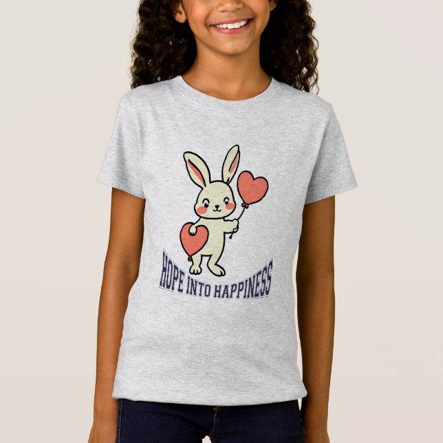 Bunny med ballonger t shirt (Framsida)