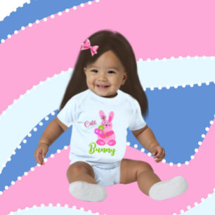 Bunny med blommor t shirt