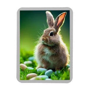 Bunny med Candy i Vår Magnet