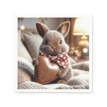 Bunny med chokladhjärta