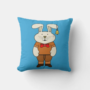 Bunny med klocka i örat kudde