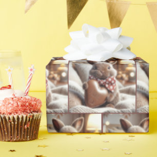 Bunny med mig Kärlek Du Chocolate Heart Presentpapper