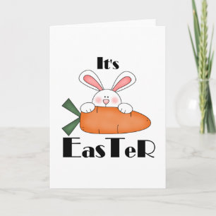 Bunny med morot Påsk Tshirts och gåvor Helgkort