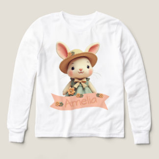 Bunny med Namn Typografi T Shirt