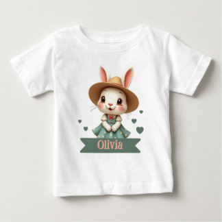 Bunny med Namn Typografi T Shirt