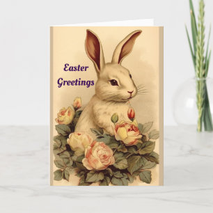 Bunny med Ro Påsk Helgdag Card Helgkort