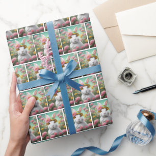 Bunny med Summer Garden Hat Presentpapper