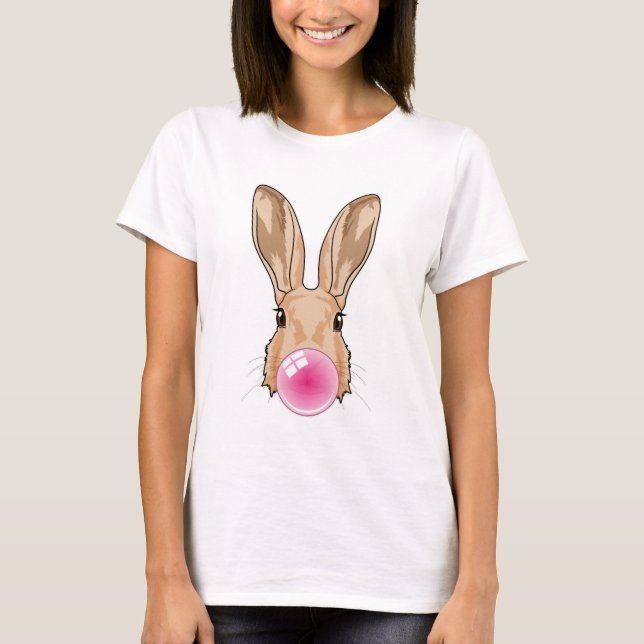 Bunny med tuggummi t shirt (Framsida)