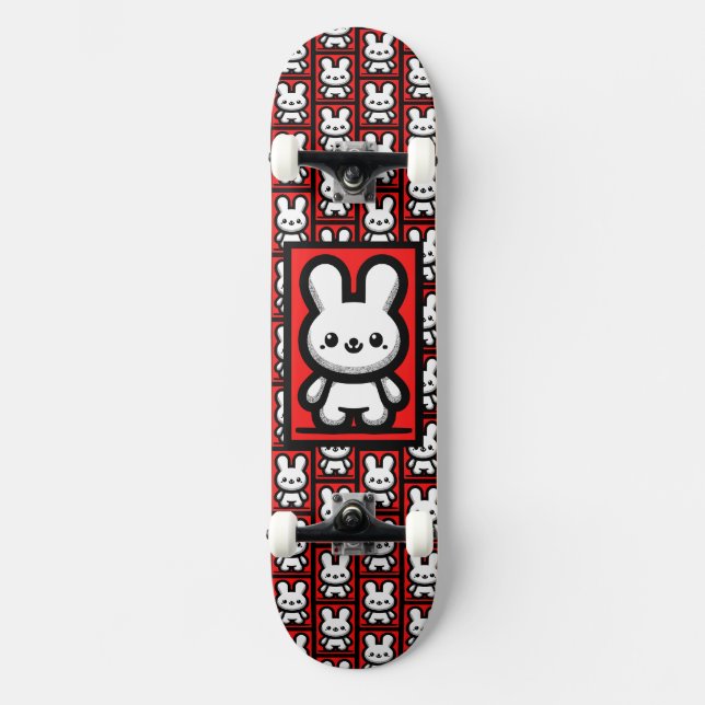 Bunny Mini Skateboard Bräda 18,5 Cm (Framsida)