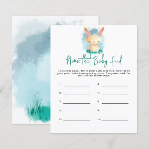 Bunny Namn den där baby Food-duschspelet