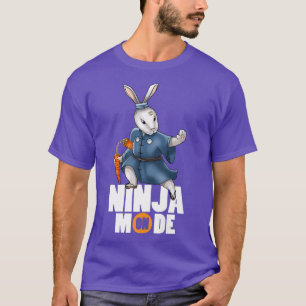 Bunny Ninja Mode Nunchucks Kendo Katana Martial Ar T Shirt