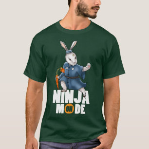 Bunny Ninja Mode Nunchucks Kendo Katana Martial Ar T Shirt