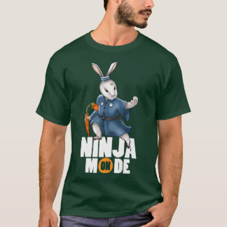 Bunny Ninja Mode Nunchucks Kendo Katana Martial Ar T Shirt