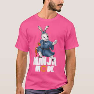 Bunny Ninja Mode Nunchucks Kendo Katana Martial Ar T Shirt