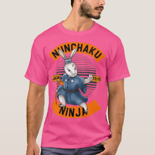 Bunny Ninja Nunchucks Japan Nuchaku Katana Martial T Shirt