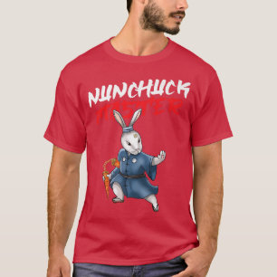 Bunny Nunchucks Master Japan Martial Arts MMA Kend T Shirt