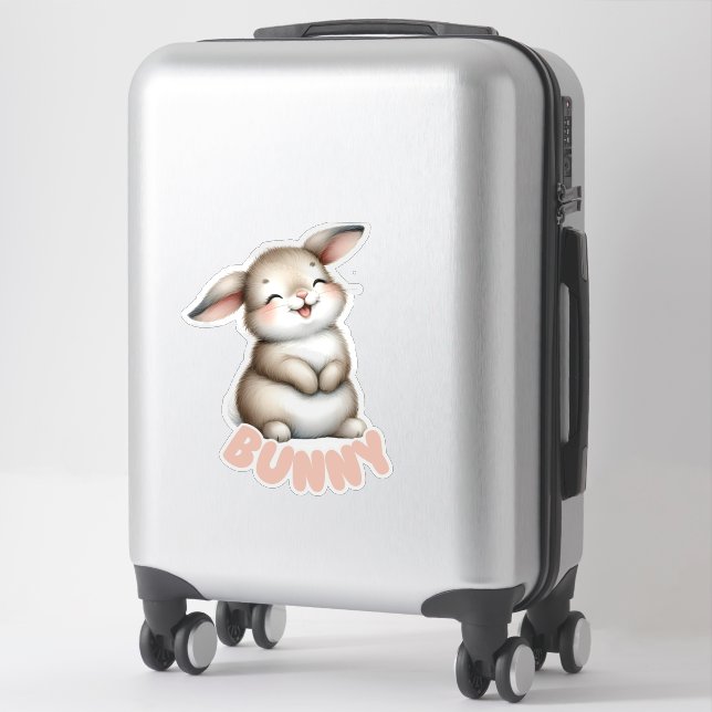 BUNNY - NURSERY STICKER KLISTERMÄRKEN (Resväska)