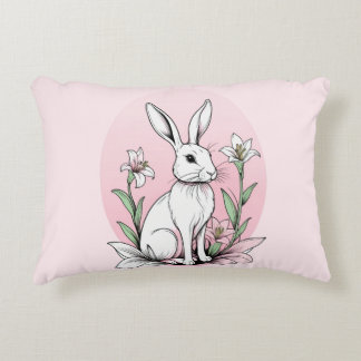 Bunny och Lilies Prydnadskudde