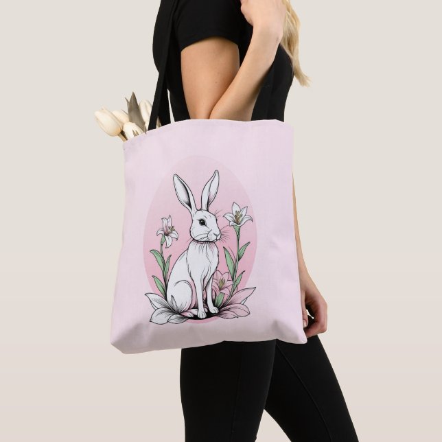 Bunny och Lilies Tygkasse (Närbild)