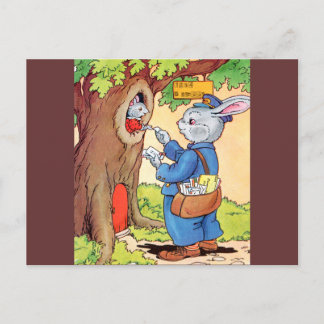 Bunny och Mailman Vykort