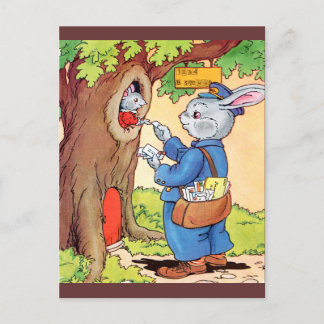 Bunny och Mailman Vykort