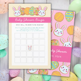 BUNNY OCH PÅSKÄGG BABY SHOWER BINGO GAME