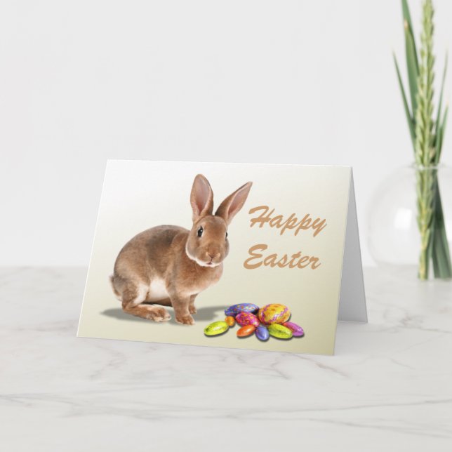 Bunny- och Påskägg Helgdag Card Helgkort (Framsida)
