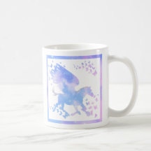 Bunny och Pegasus Clouds Coffee Mugg