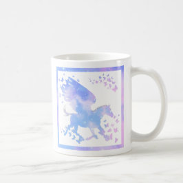 Bunny och Pegasus Clouds Coffee Mugg