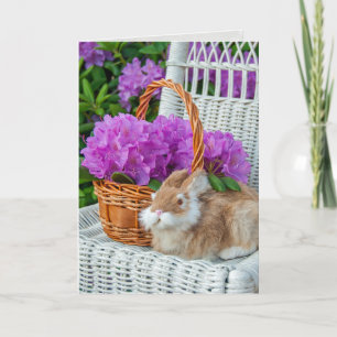 Bunny och rhododendron Påsk Kort