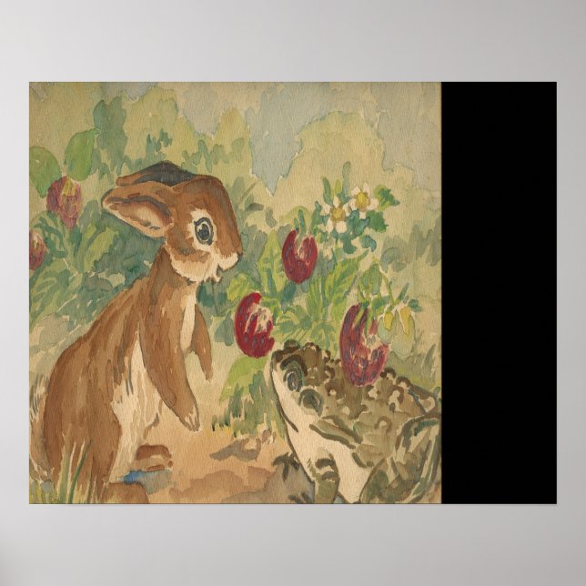 Bunny och Toad 20 X 16-utskrift Poster (Framsidan)