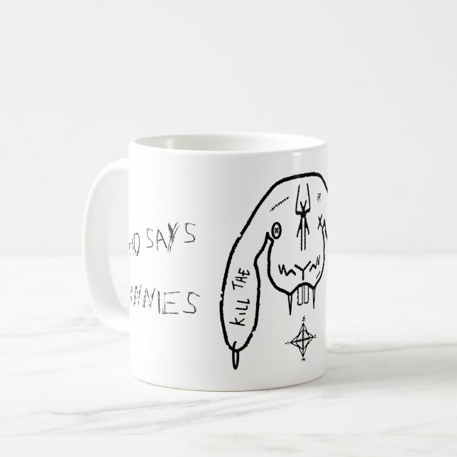 Bunny of Doom v1 Kaffemugg (Framsida vänster)