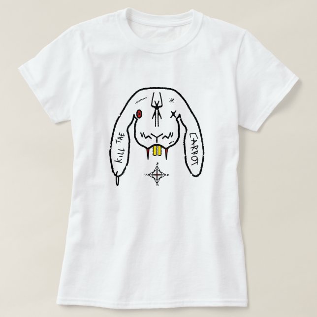 Bunny of Doom v3 T Shirt (Design framsida)