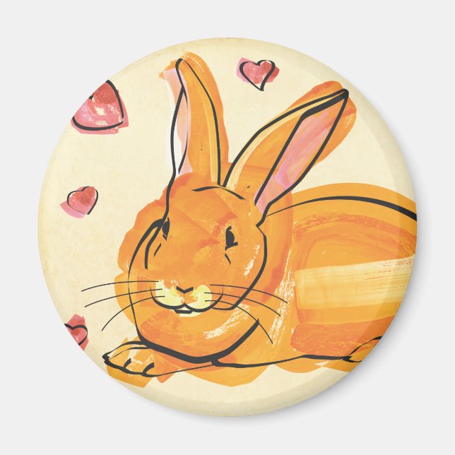 BUNNY OF KÄRLEK MAGNET (Framsidan)