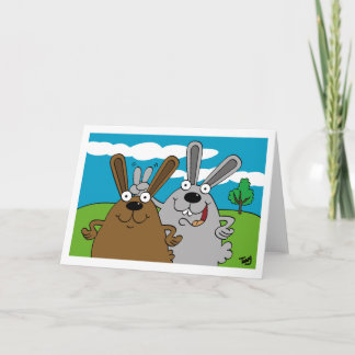 Bunny Öron Card Kort
