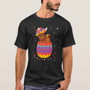 Bunny Öron Eggs Costume Påsk Day Graphic Chow Ch T Shirt