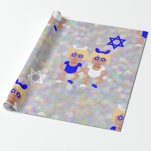 bunny öron hanukkah emoji presentpapper (Utrullad)