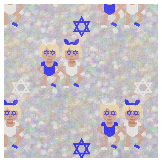 bunny öron hanukkah emoji tyg (Närbild)
