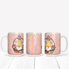 Bunny Öron Påsk Gnome Två-Tonad Mugg