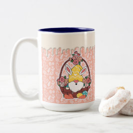 Bunny Öron Påsk Gnome Två-Tonad Mugg