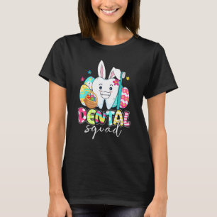 Bunny Öron Rabbit Cute Tooth Dental Squad Lycklig  T Shirt