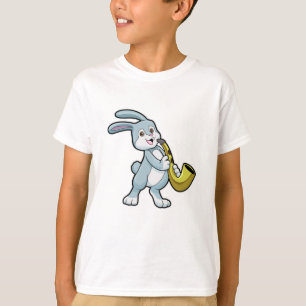 Bunny på Music med saxofon T Shirt