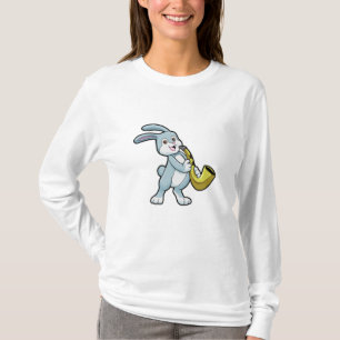 Bunny på Music med saxofon T Shirt