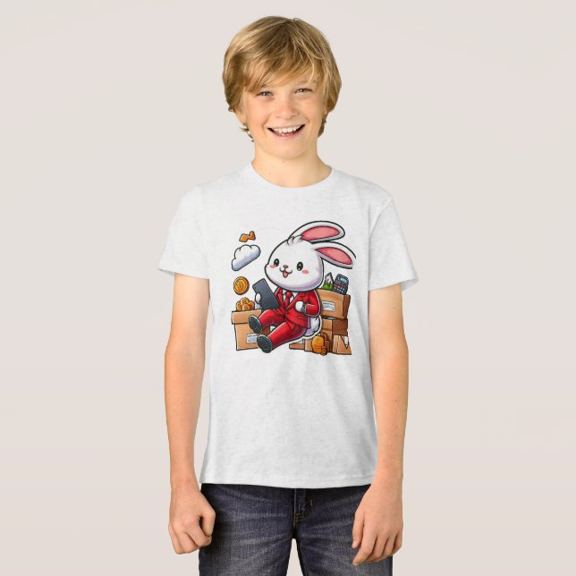 BUNNY. #Part2 / Kids T-shirt (funny bunny) #6 (Framsida Full)