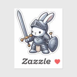 BUNNY. #Part2 / Sticker (bunny knight) #15 Klistermärken