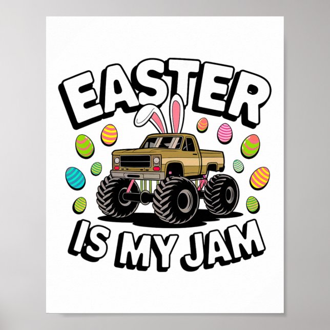 Bunny Påsk är mina Påskägg i Sylt Lastbil, Kids Bo Poster (Framsidan)