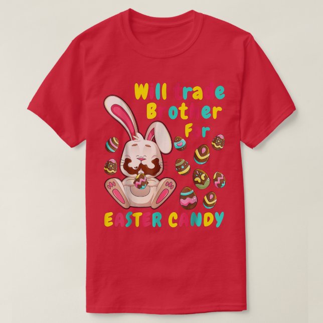 Bunny påsk Candy T Shirt (Design framsida)