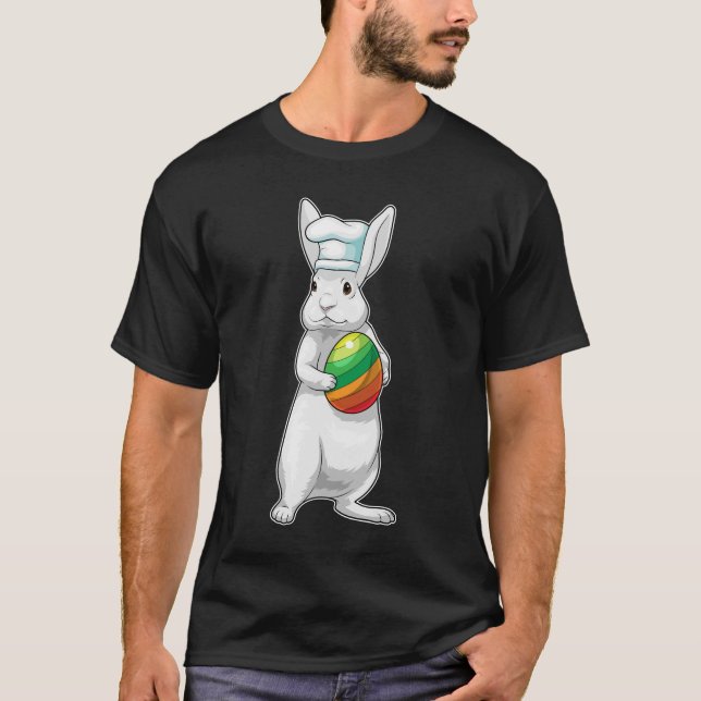Bunny Påsk Påskägg Chef T Shirt (Framsida)