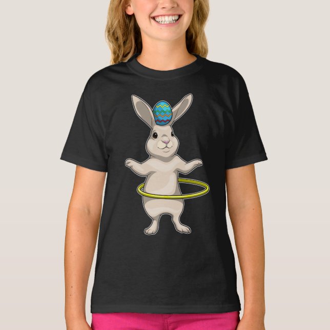 Bunny Påsk Påskägg Fitness T Shirt (Framsida)